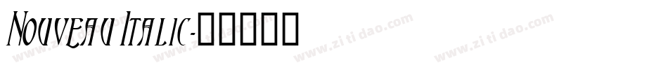 Nouveau Italic字体转换